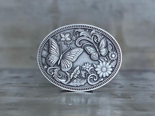 Load image into Gallery viewer, Butterflies Belt Buckle (large)
