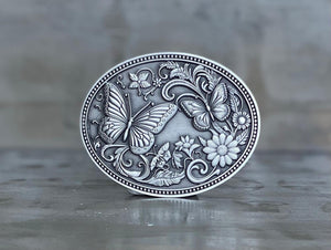 Butterflies Belt Buckle (large)